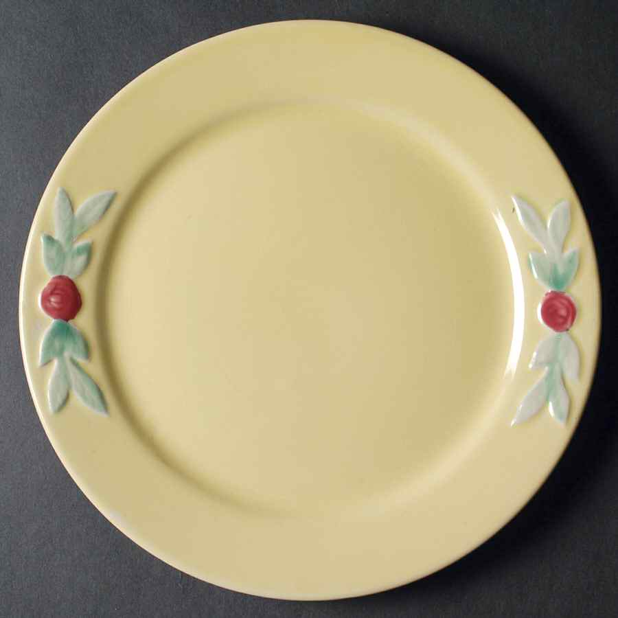 Rosebud Luncheon Plate by Coors Pottery-1