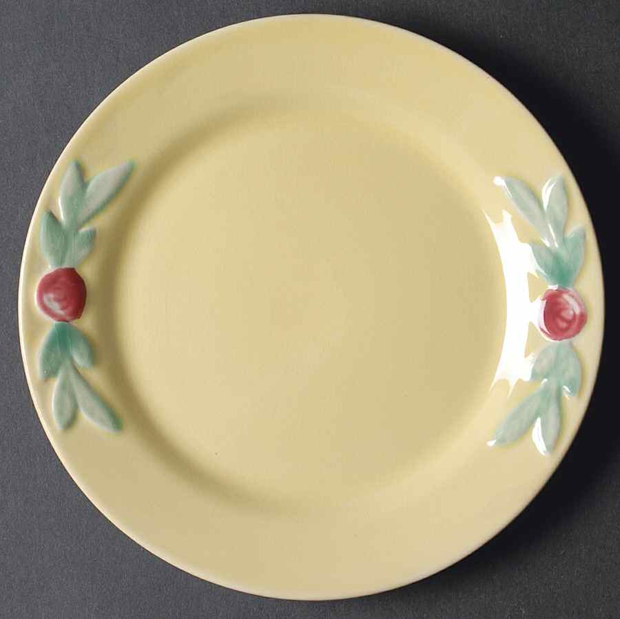Rosebud Dessert/Pie Plate by Coors Pottery-1