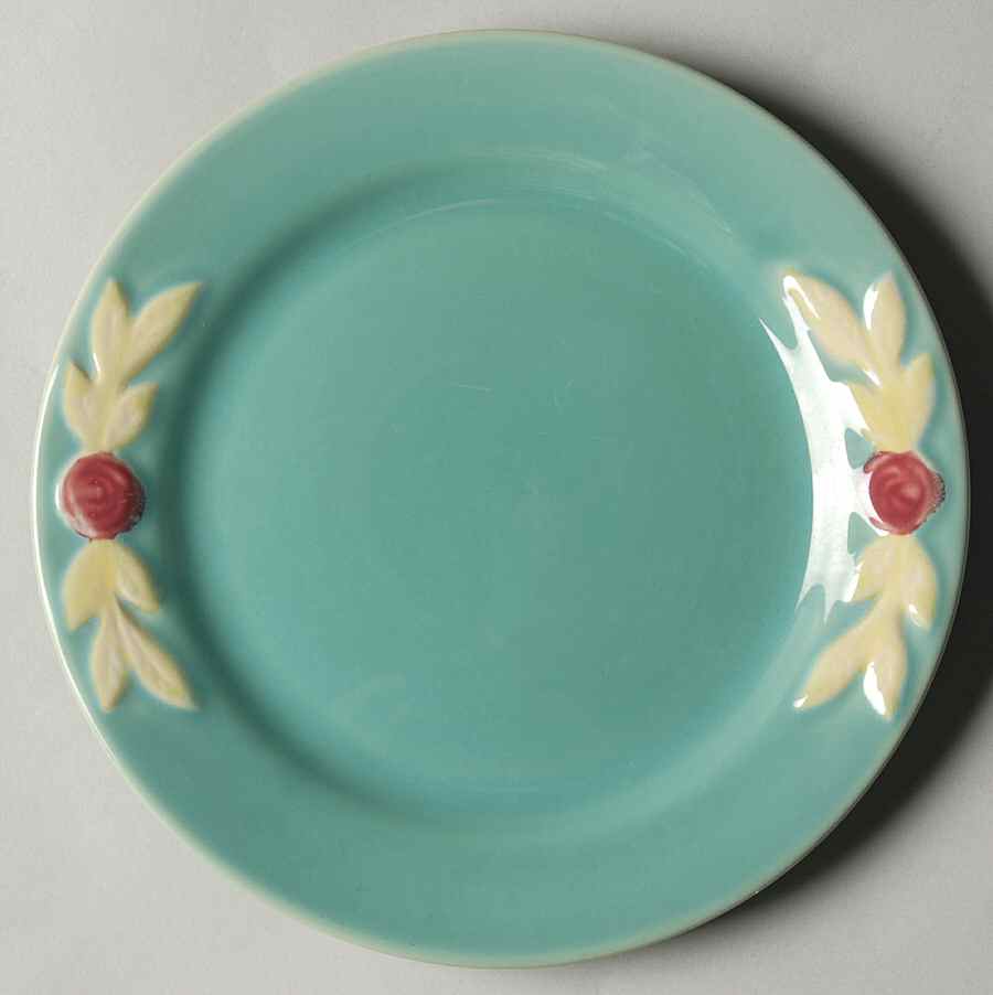 Rosebud Dessert/Pie Plate by Coors Pottery-1