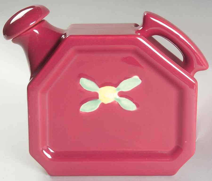 Rosebud Water Server & Ceramic Stopper by Coors Pottery-1