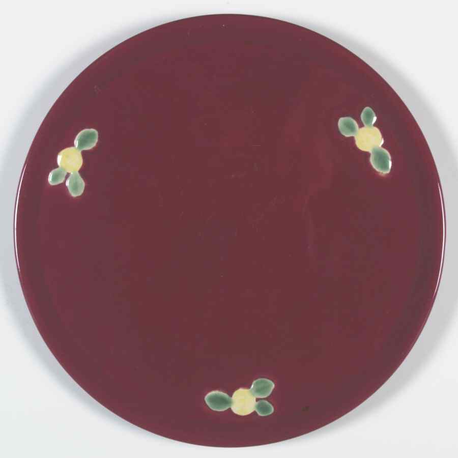 Rosebud Cake Plate by Coors Pottery-1