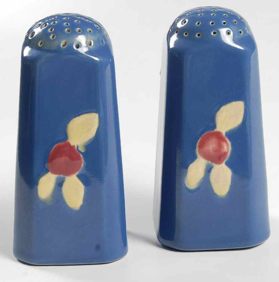 Rosebud Oversized Salt & Pepper Set by Coors Pottery-1
