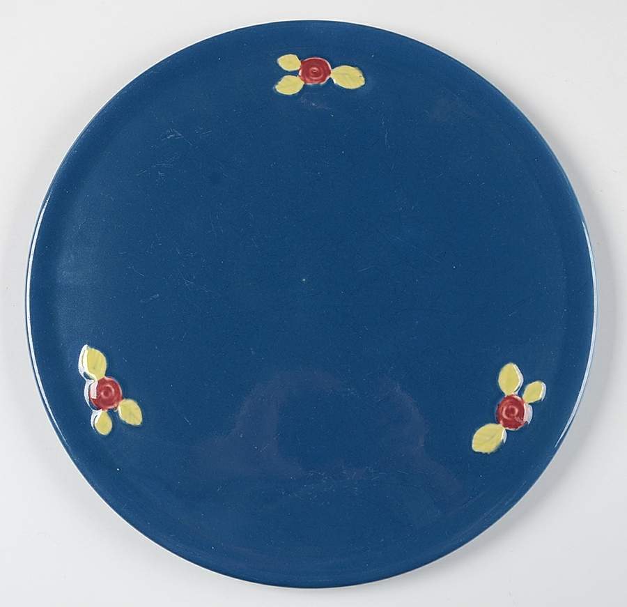 Rosebud Cake Plate by Coors Pottery-1