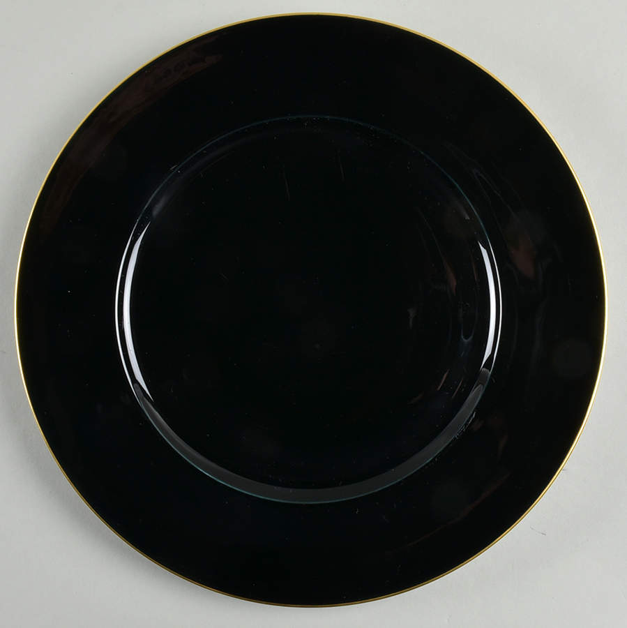 Muscade Black Service Plate (Charger) by Jean Louis Coquet-1