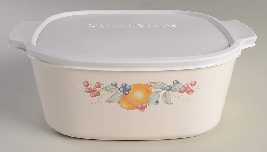 Abundance (Corelle) 5 Quart Square Casserole with Glass Lid by Corning Corelle-1