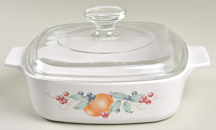 Abundance (Corelle) 1 Quart Square Casserole with Lid by Corning Corelle-1