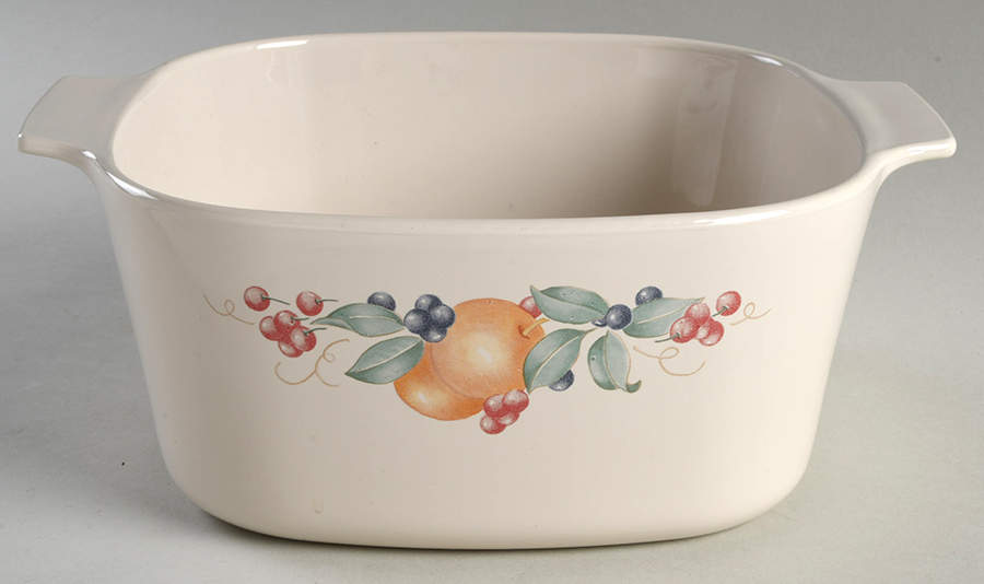 Abundance (Corelle) 3 Quart Square Casserole No Lid by Corning Corelle-1