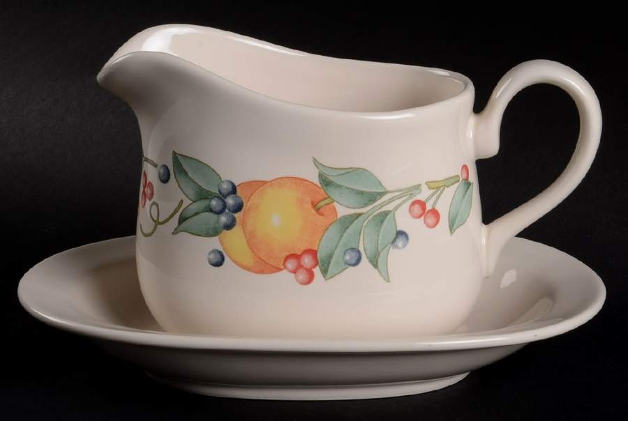 Abundance (Corelle) Gravy Boat & Underplate by Corning Corelle-1