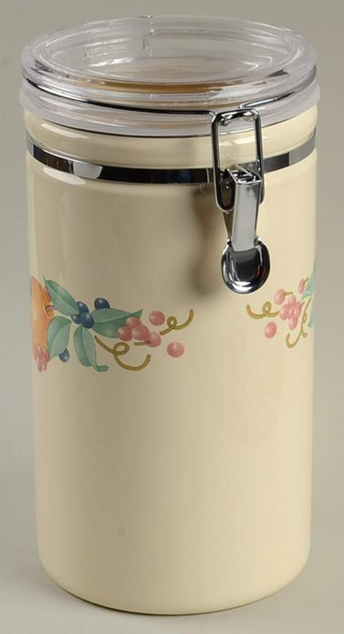 Abundance (Corelle) Large Canister with Hinged Lid by Corning Corelle-1