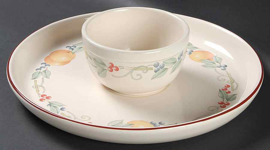 Abundance (Corelle) (2 Piece) Chip & Dip Set by Corning Corelle-1