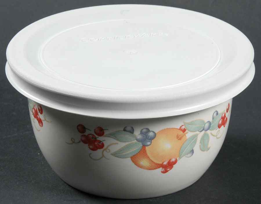 Abundance (Corelle) Ramekin & Plastic Lid by Corning Corelle-1