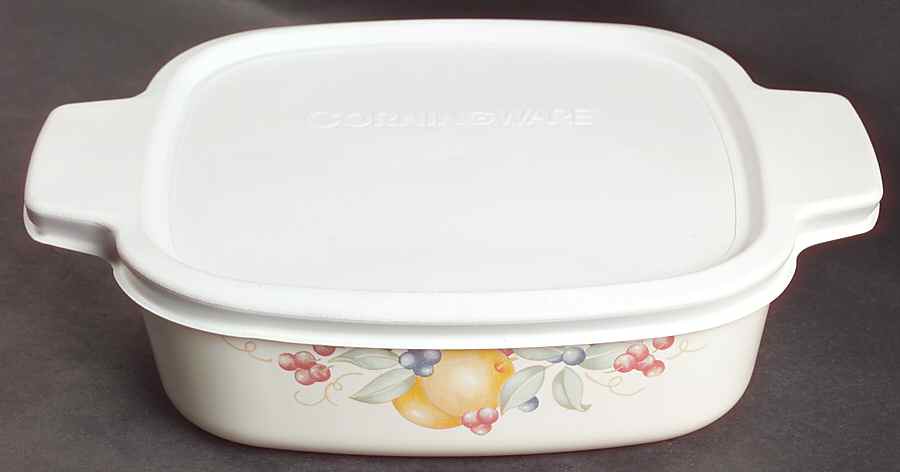 Abundance (Corelle) 1 Quart Square Casserole with Lid by Corning Corelle-1