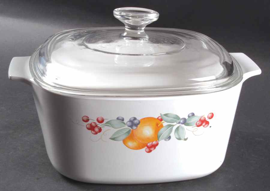 Abundance (Corelle) 3 Quart Square Casserole with Lid by Corning Corelle-1