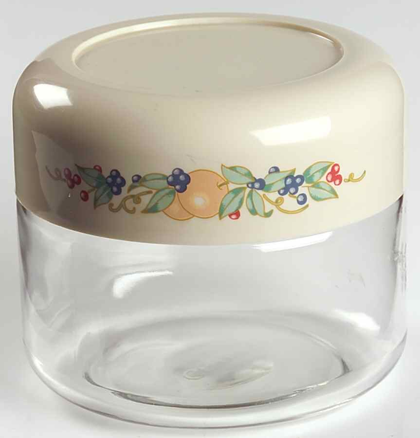 Abundance (Corelle) 3" Glassware Storage Jar & Lid by Corning Corelle-1