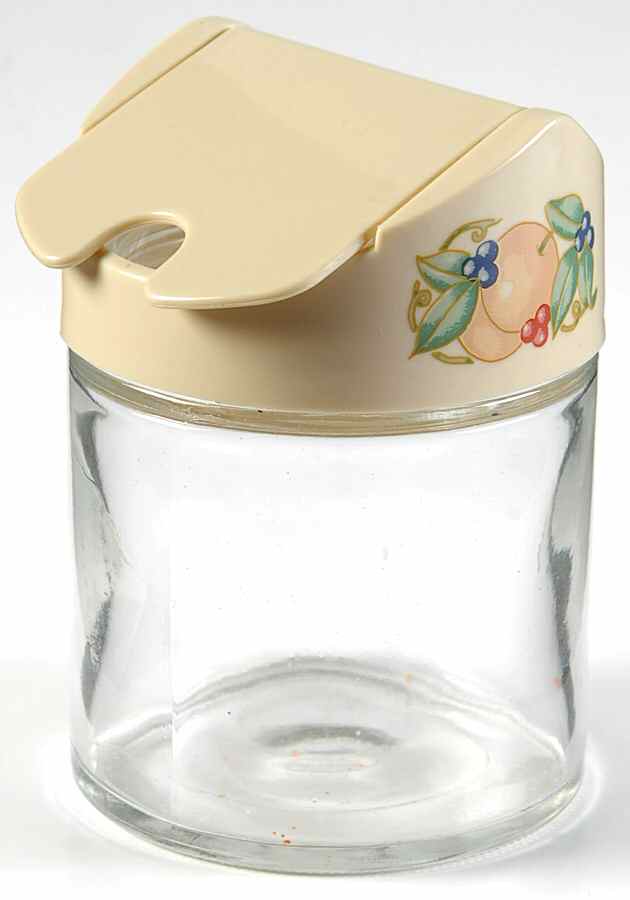 Abundance (Corelle) Glass Sugar Bowl & Plastic Lid by Corning Corelle-1