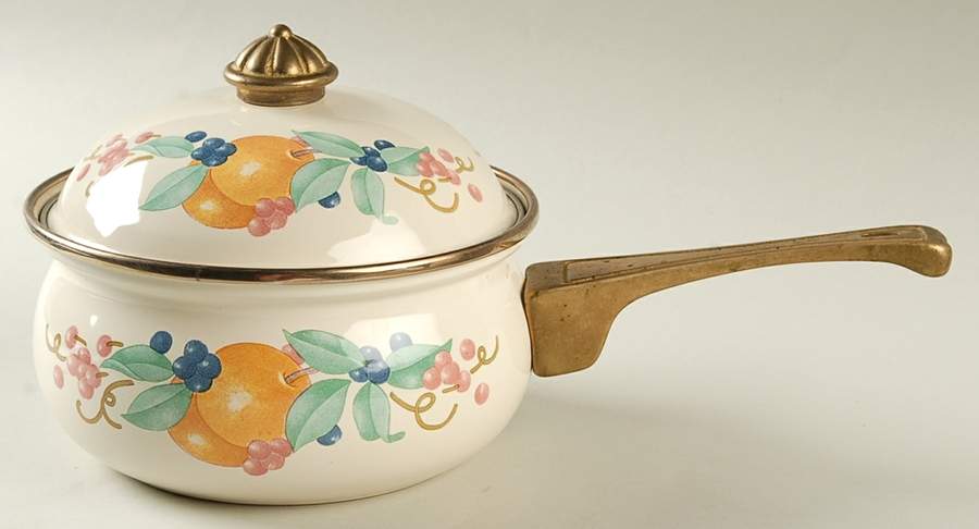 Abundance (Corelle) 1.0 Quart Metal Covered Saucepan by Corning Corelle-1