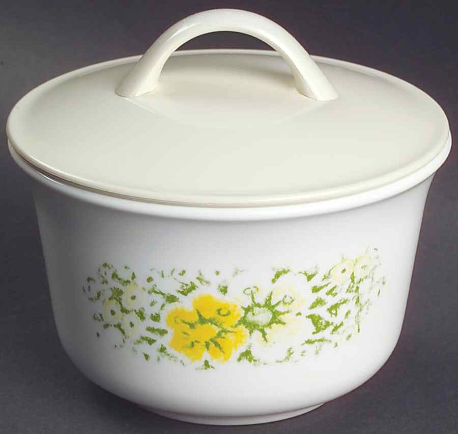 April (Corelle) Sugar Bowl & Lid by Corning Corelle-1