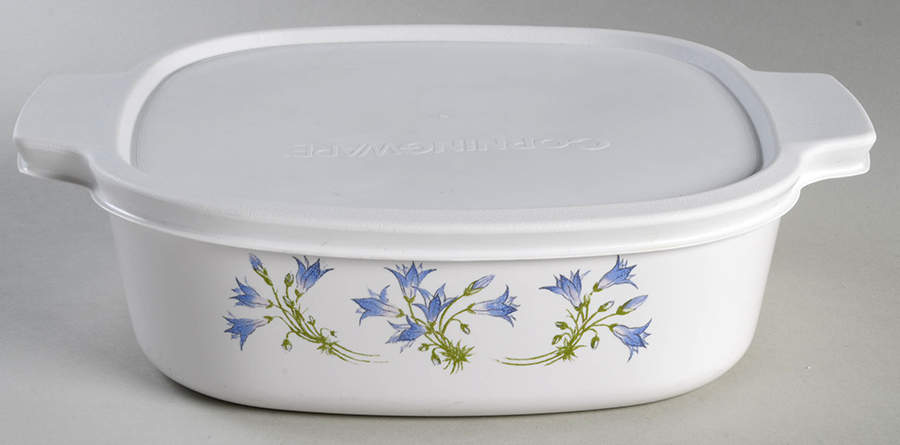 Blue Dusk (Corelle) 2 Quart Square Casserole with Lid by Corning Corelle-1