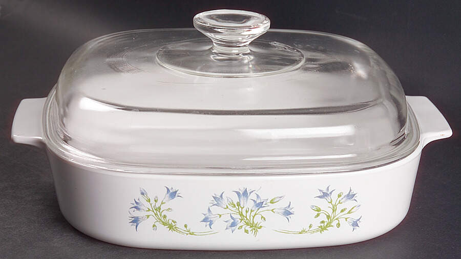 Blue Dusk (Corelle) 2.5 Quart Square Casserole with Lid by Corning Corelle-1