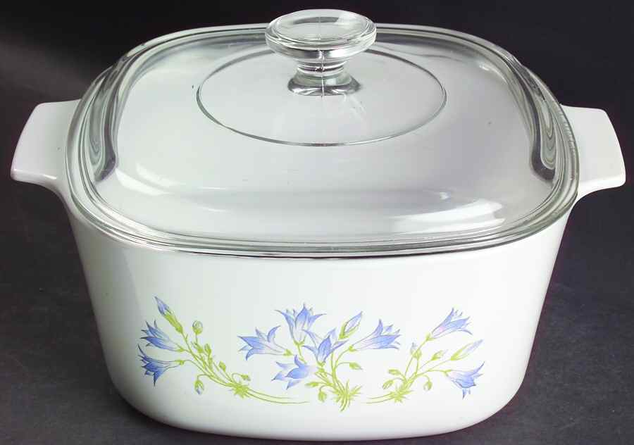 Blue Dusk (Corelle) 3 Quart Square Casserole with Lid by Corning Corelle-1