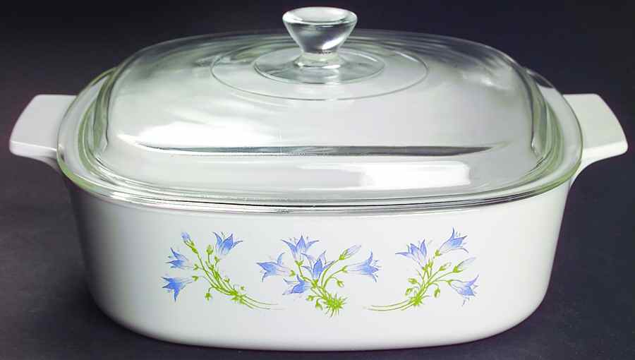 Blue Dusk (Corelle) 2 Quart Square Casserole with Lid by Corning Corelle-1