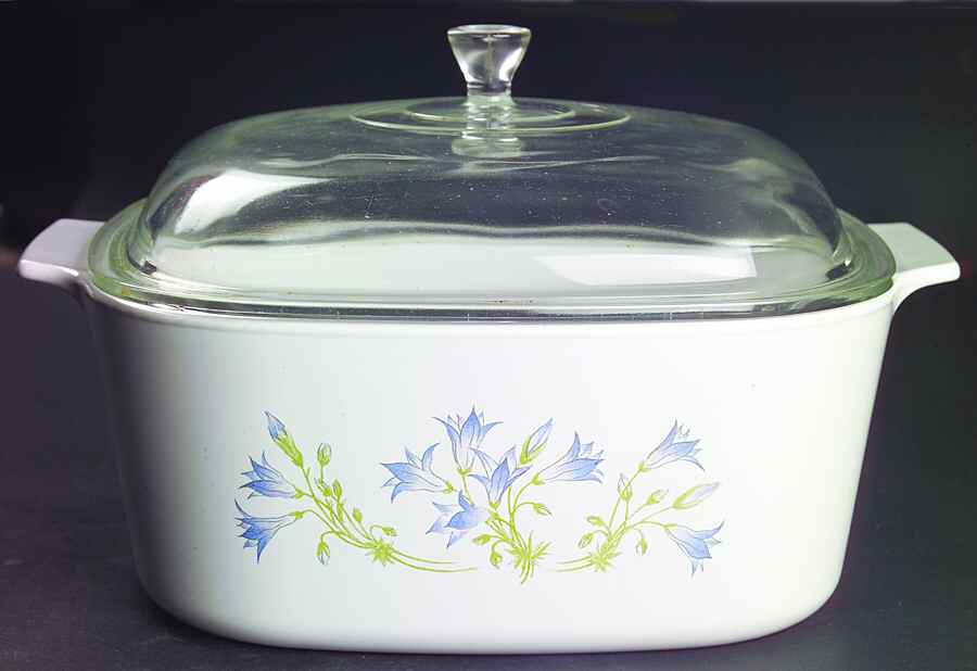 Blue Dusk (Corelle) 5 Quart Square Casserole with Glass Lid by Corning Corelle-1