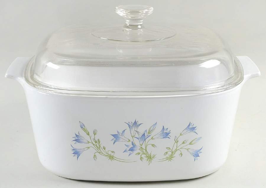 Blue Dusk (Corelle) 5 Quart Square Casserole with Lid by Corning Corelle-1