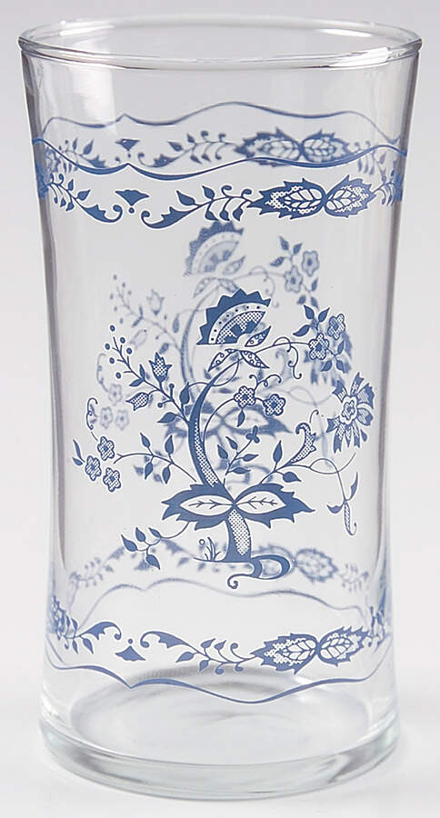 Blue Floral (Corelle) 10 Oz Glassware Tumbler by Corning Corelle-1