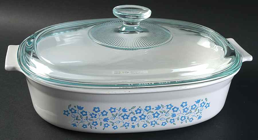Blue Heather (Corelle) 1.5 Quart Oval Covered Casserole by Corning Corelle-1