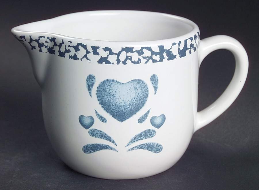 Blue Hearts (Corelle) Creamer by Corning Corelle-1