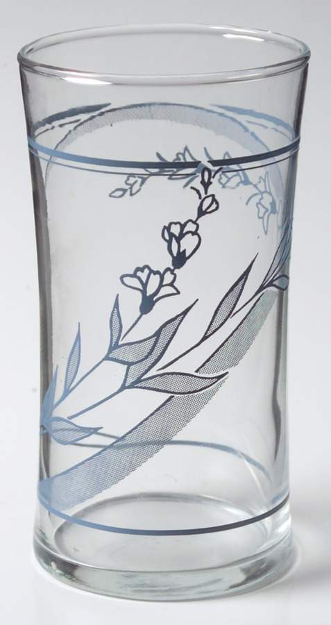 Blue Lily (Corelle) 10 Oz Glassware Tumbler by Corning Corelle-1
