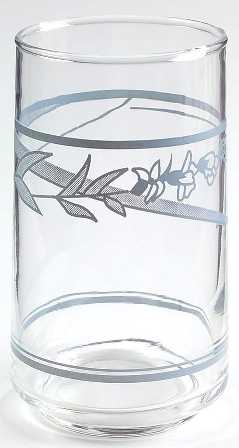 Blue Lily (Corelle) 10 Oz Glassware Tumbler by Corning Corelle-1