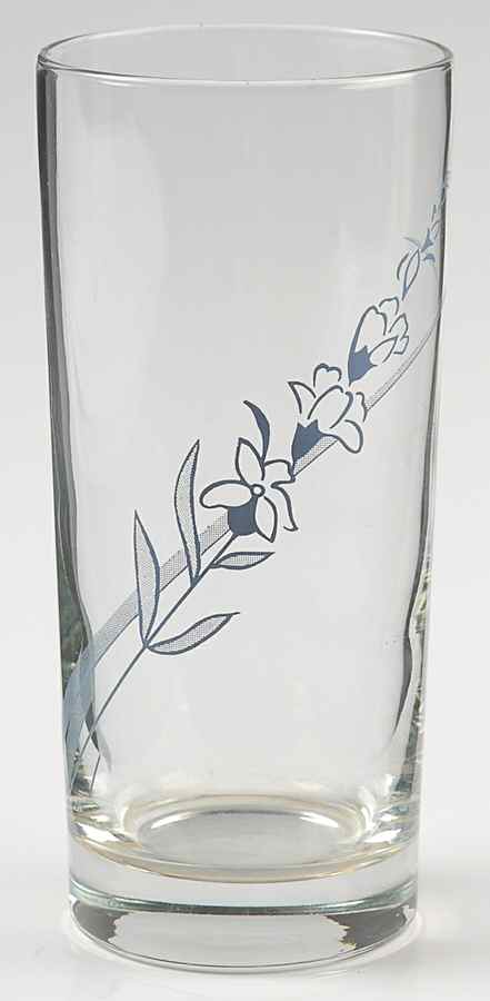 Blue Lily (Corelle) 12 Oz Glassware Tumbler by Corning Corelle-1