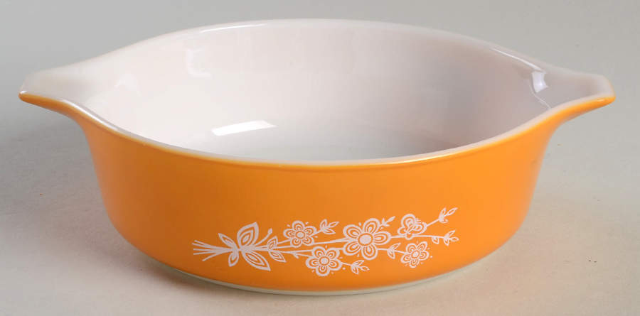 Butterfly Gold (Corelle) 1 Pt Round Casserole No Lid by Corning Corelle-1