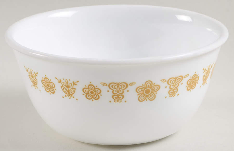 Butterfly Gold (Corelle) Dessert Bowl by Corning Corelle-1