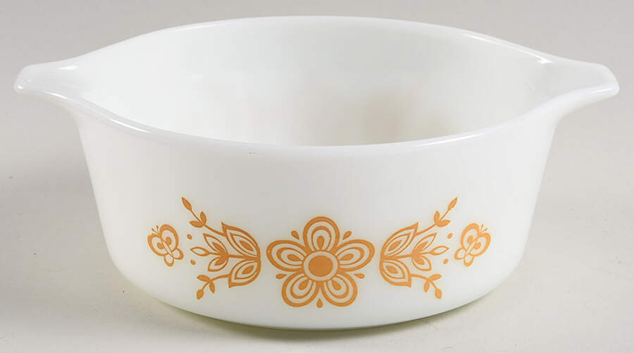 Butterfly Gold (Corelle) 1.50 Pt Round Casserole No Lid by Corning Corelle-1