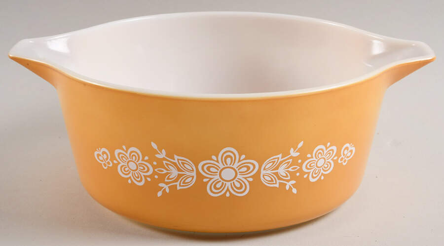 Butterfly Gold (Corelle) 2.5 Qt Round Casserole No Lid by Corning Corelle-1