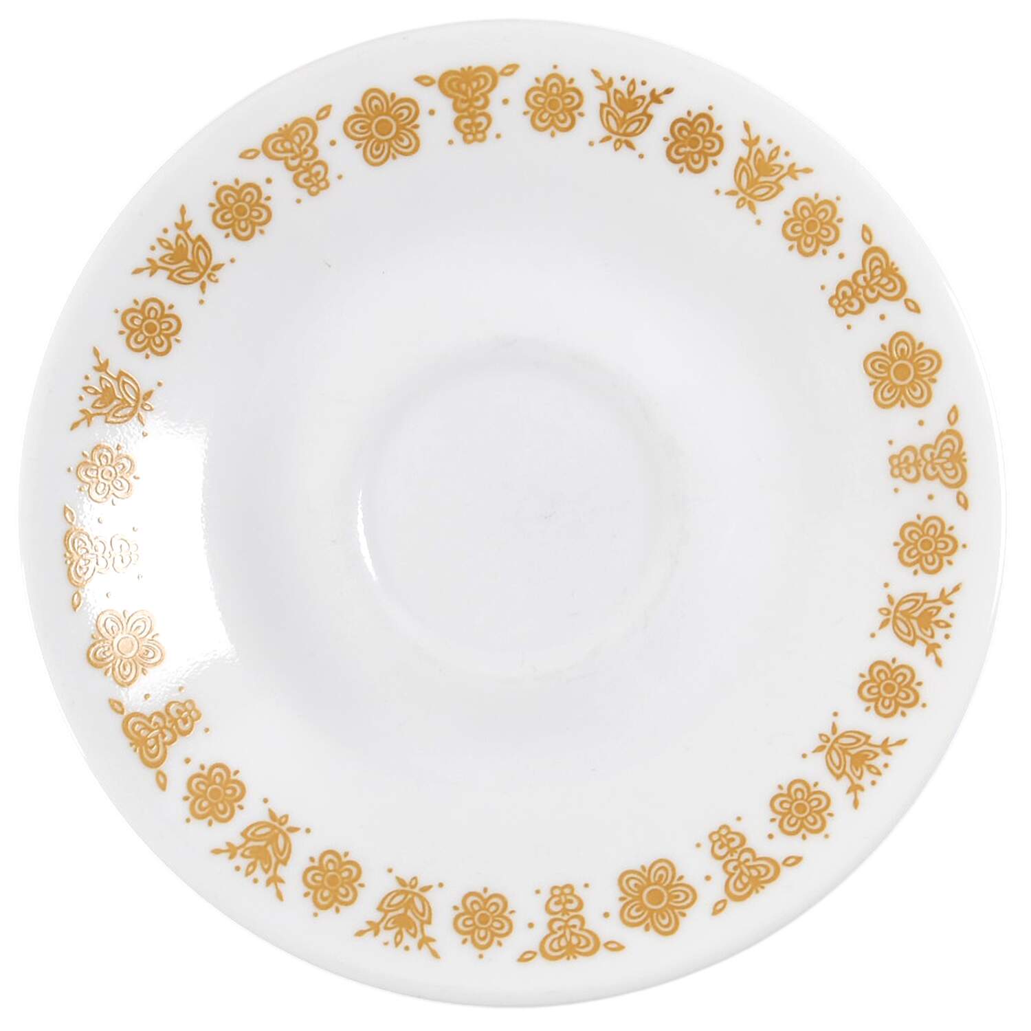 Butterfly Gold (Corelle) Saucer for Flat Cup by Corning Corelle-1