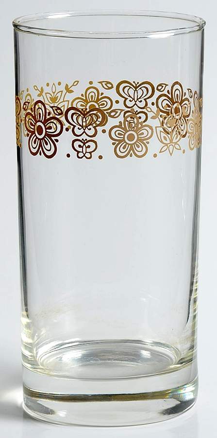 Butterfly Gold (Corelle) 14 Oz Glassware Tumbler by Corning Corelle-1