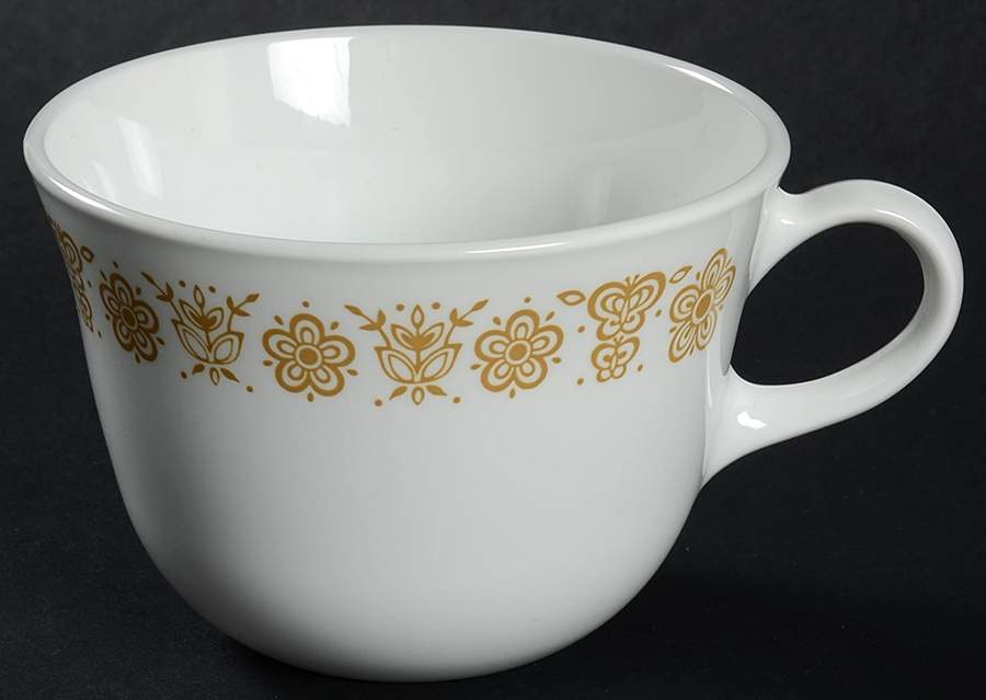 Butterfly Gold (Corelle) Flat Cup by Corning Corelle-1
