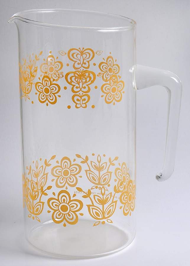 Butterfly Gold (Corelle) 48 Oz Glassware Pitcher by Corning Corelle-1