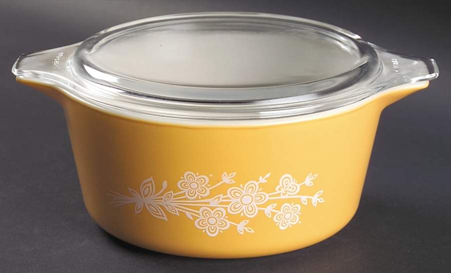 Butterfly Gold (Corelle) 1.5 Qt Round Covered Casserole by Corning Corelle-1
