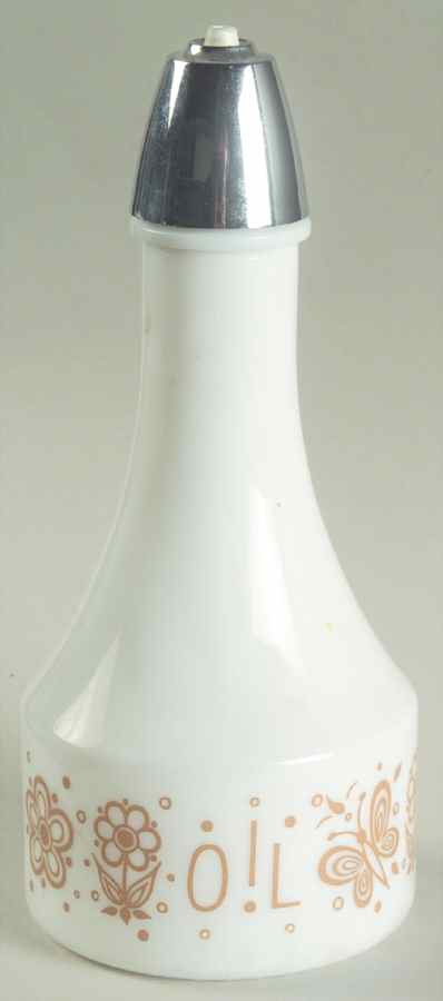 Butterfly Gold (Corelle) Oil Cruet/Shaker with Plastic Lid by Corning Corelle-1