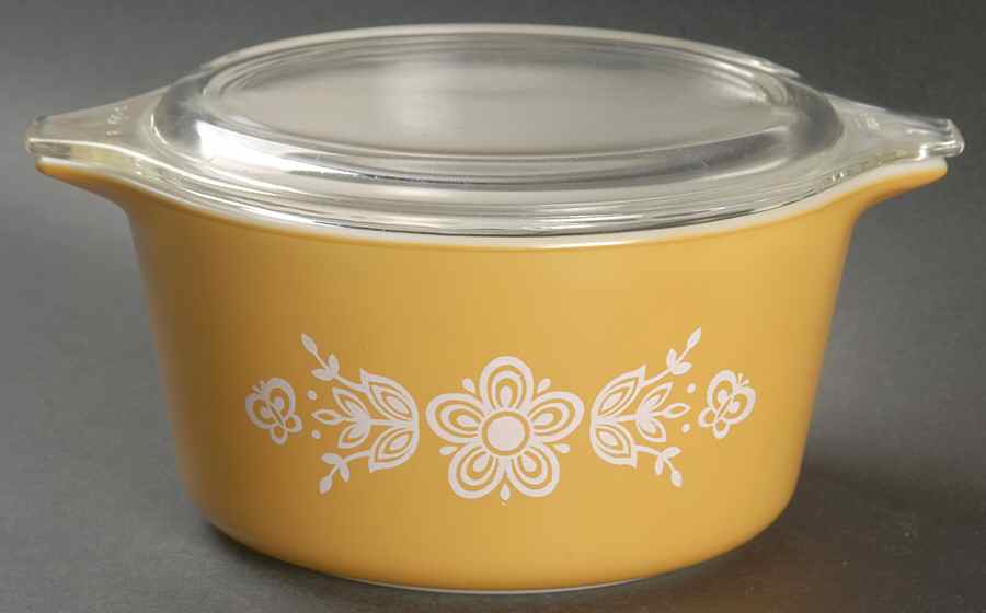 Butterfly Gold (Corelle) 1 Qt Round Covered Casserole by Corning Corelle-1
