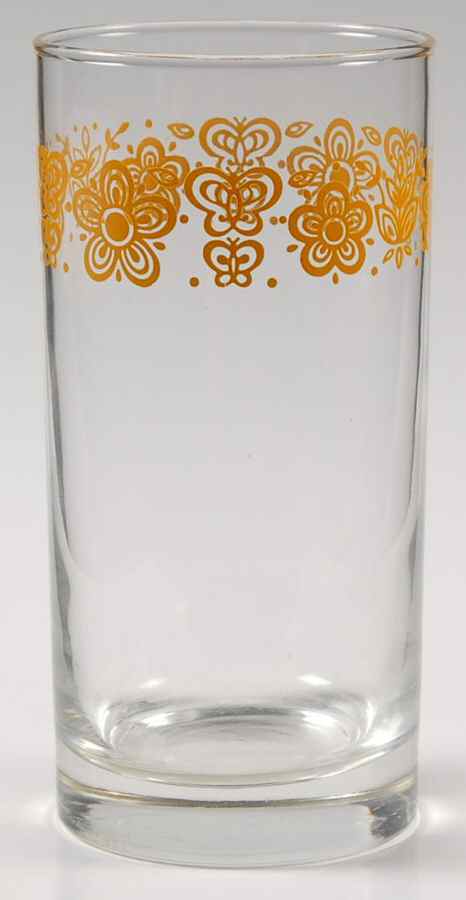 Butterfly Gold (Corelle) 14 Oz Glassware Tumbler by Corning Corelle-1