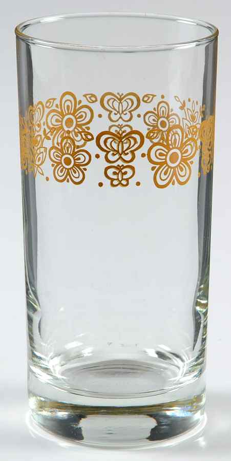 Butterfly Gold (Corelle) 10 Oz Glassware Tumbler by Corning Corelle-1