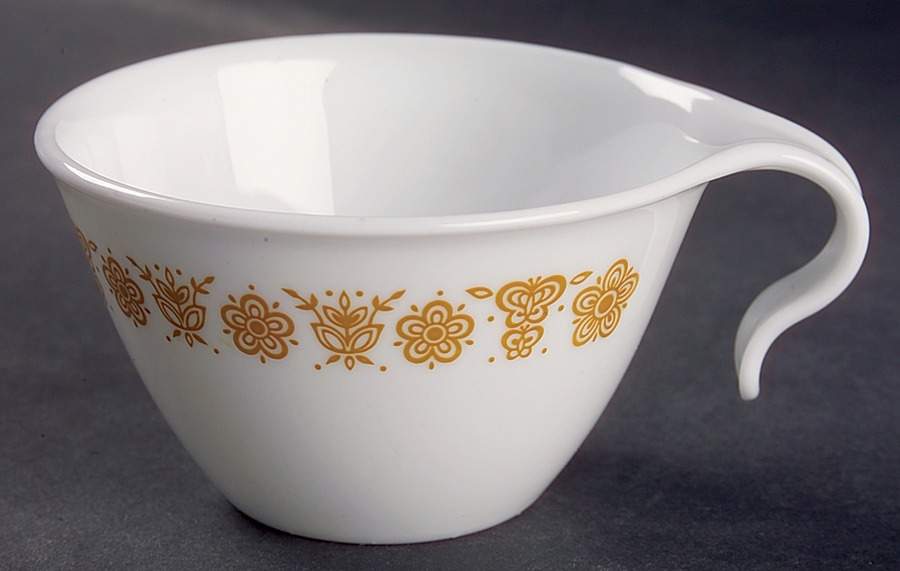 Butterfly Gold (Corelle) Flat Cup by Corning Corelle-1