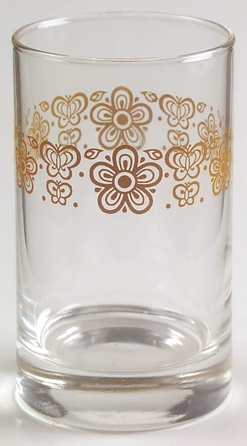 Butterfly Gold (Corelle) 6 Oz Glassware Juice by Corning Corelle-1