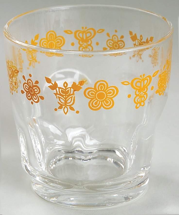 Butterfly Gold (Corelle) 4 Oz Glassware Juice by Corning Corelle-1
