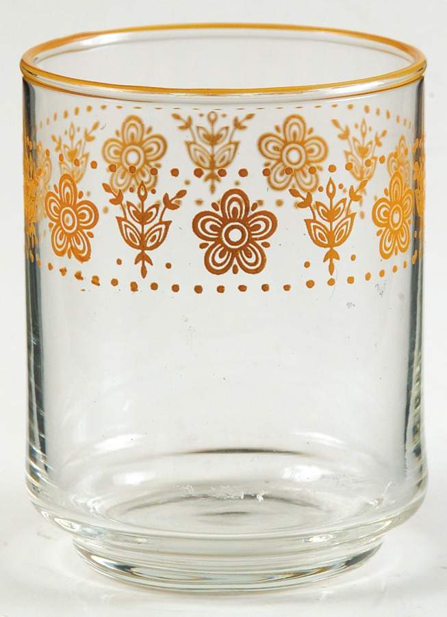 Butterfly Gold (Corelle) 4 Oz Glassware Juice by Corning Corelle-1